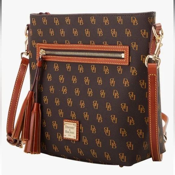 NWT Dooney & Bourke Gretta Lani Crossbody Bag with Mini Monogram Design - Picture 2 of 6